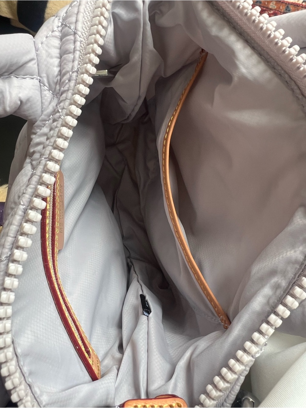 MZ Wallace Lilac Micro Quilted Sutton Crossbody Satchel - Picture 8 of 8